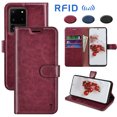 thumbnail image 1 of Galaxy S20 Ultra Case, Samsung Galaxy S20 Ultra Wallet Case, Takfox Premium [RFID Blocking] Secure Cash ID Credit Card Slots Holder Carrying PU Vegan Leather Magnetic Flip Cover Cases [Red], 1 of 7