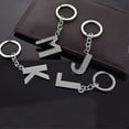 thumbnail image 3 of Porte-clés Alphabet Bling Initiale Unisexe Incrusté de Strass Cadeau, 3 of 5