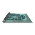 thumbnail image 2 of Ahgly Company Indoor Rectangle Medallion Light Blue Traditional Area Rugs, 7' x 9', 2 of 4