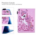 thumbnail image 3 of iPad 10.2 Case for iPad 8th 7th Gen 2020 2019, Allytech PU Leather Slim Fit Protection Smart Cover Auto Sleep Wake Pencil Holder Muilt Angle Stand Folio Flip Cover for Apple iPad 10.2",Flying Unicorn, 3 of 6