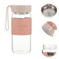 thumbnail image 2 of Portable Glass Water Bottle Heat Resistant Water Cup Students Water Bottle with Tea Infuser, 2 of 8