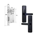 thumbnail image 1 of Door Lock, Biometric Fingerprint Door Lock Black Smart Lock Tuya App Remote Unlocking Password Keyless Lock Electronic Door Lock ,Easy to Install, 1 of 7