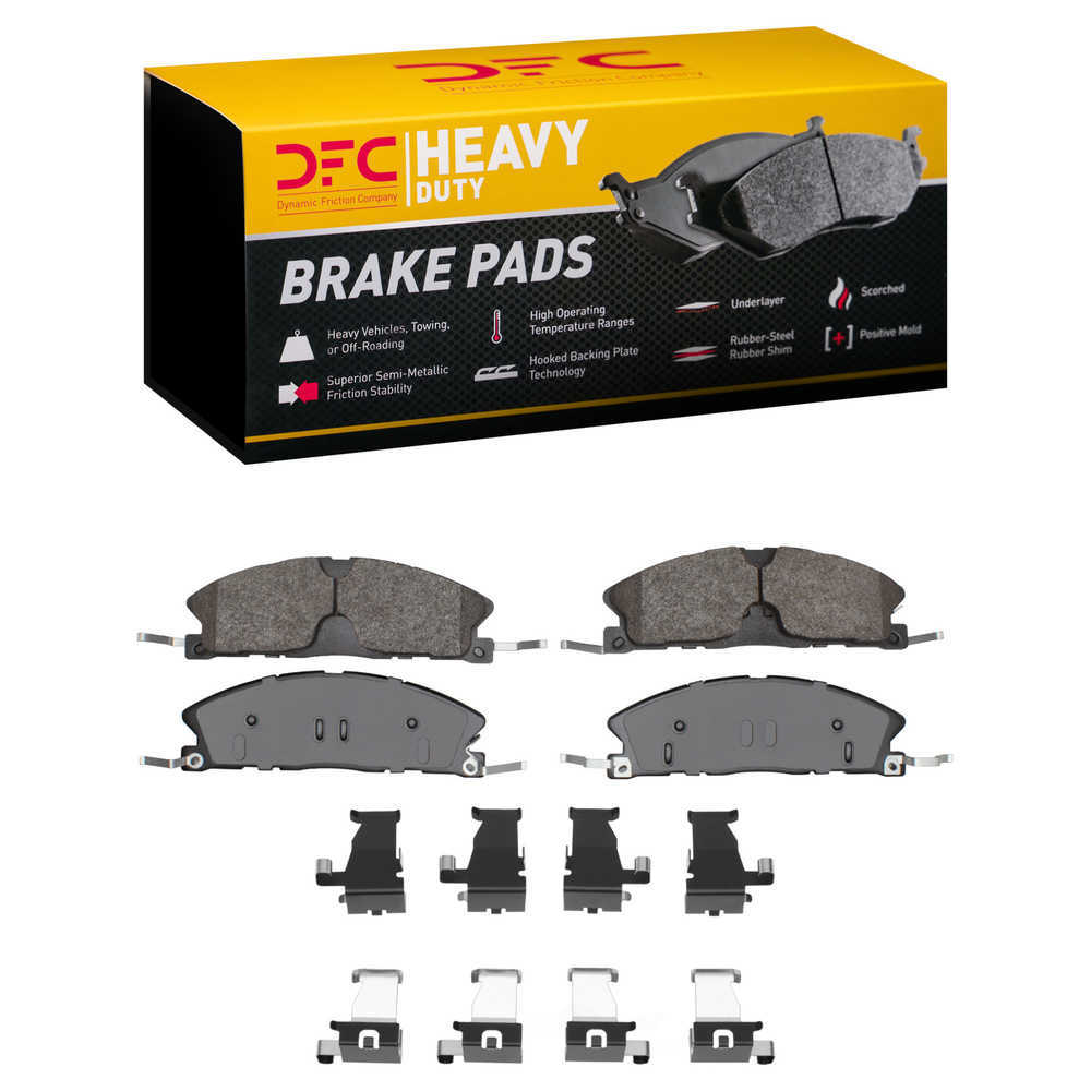 Dynamic Friction Company 1214-1611-12 DFC Heavy Duty Pads and Hardware Kit