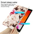 thumbnail image 2 of iPad 10.2 Tri-fold Case, iPad 8th Gen / iPad 7th Gen Case, Slim Fit Floral Pattern Magnetic Folio Tri-fold Stand Case With Auto Wake Sleep, Full Body Protective Cover, Flower in Pink, 2 of 7