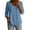 Blue-Tops, variant on Womens Linen 3/4 Sleeve Blouses V Neck Button Down Loose Tops Summer Casual Loose Fit Shirts Beige L