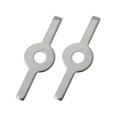 thumbnail image 1 of 1 Set of 2pcs Stainless Steel Household Meat Grinder Supplies (Silver), 1 of 4
