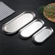 thumbnail image 3 of Xiao Hua Bandeja ovalada de acero dorado para guardar joyas, 3 unidades, para toallas, té, frutas, cosméticos y joyas, bandeja decorativa., 3 of 4