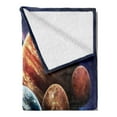 thumbnail image 2 of Space Soft Flannel Fleece Throw Blanket, Solar System Planets All Together in Space Mercury Jupiter Globe Saturn Universe, Cozy Plush for Indoor and Outdoor Use, 50" x 60", Multicolor, by Ambesonne, 2 of 5