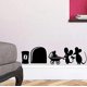 thumbnail image 1 of Adhesivo de vinilo para pared con diseño de ratón "MOUSE FAMILY", 19 cm x 4,4 cm, para cochecito de bebé, 1 of 2
