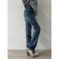 thumbnail image 5 of S-4XL vaqueros de ocio para mujer, Vaqueros holgados que combinan con todo, ropa de calle recta de longitud completa para primavera, ropa de calle sencilla Vintage desgastada para estudiantes, 5 of 5