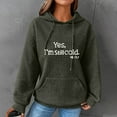 thumbnail image 2 of Women's Hoodies Oversized Sweatshirt Funny Print Sweater Long Sleeve Loose Cute Pullover Top Trendy Clothes, 2 of 3