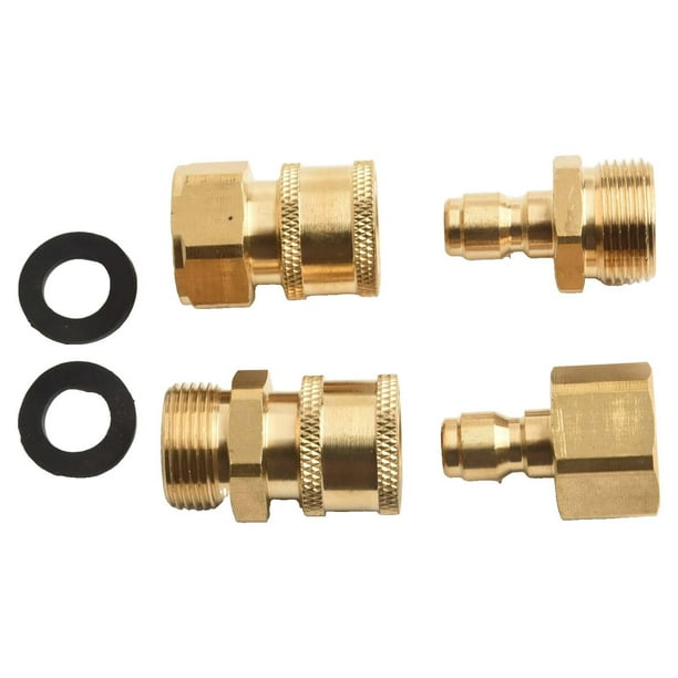 3/8 Coupler Adapter M22 Metric/15mm For Pressure Washer Hose Sun Joe/Blue Clean, 2 Pack 3/8 Coupler Adapter M22 Metric/15mm For Pressure Washer Hose Sun Joe/Blue Clean, 2 Pack