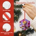 thumbnail image 4 of Hirioo Fruit Parfait Colorful for Acrylic Christmas Pendant Hanging Christmas Tree Ornaments, Car, Home, Office Gift Decor-Hexagon, 4 of 7