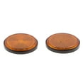 thumbnail image 1 of Reflective Warning Reflective Round Fits For Car Motorcycle Motorcycles Bicycles ATV Bike - Orange 2PCS Orange, 1 of 8