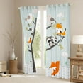 thumbnail image 3 of Feelyou Cute Fox Raccoon Blackout Curtains Set of 2 (52x84 Each),Kawaii Cartoon Animal Window Curtains, Teens Kids Girls Boys Curtains and Drapes, Window Curtains Home Decor, 3 of 6