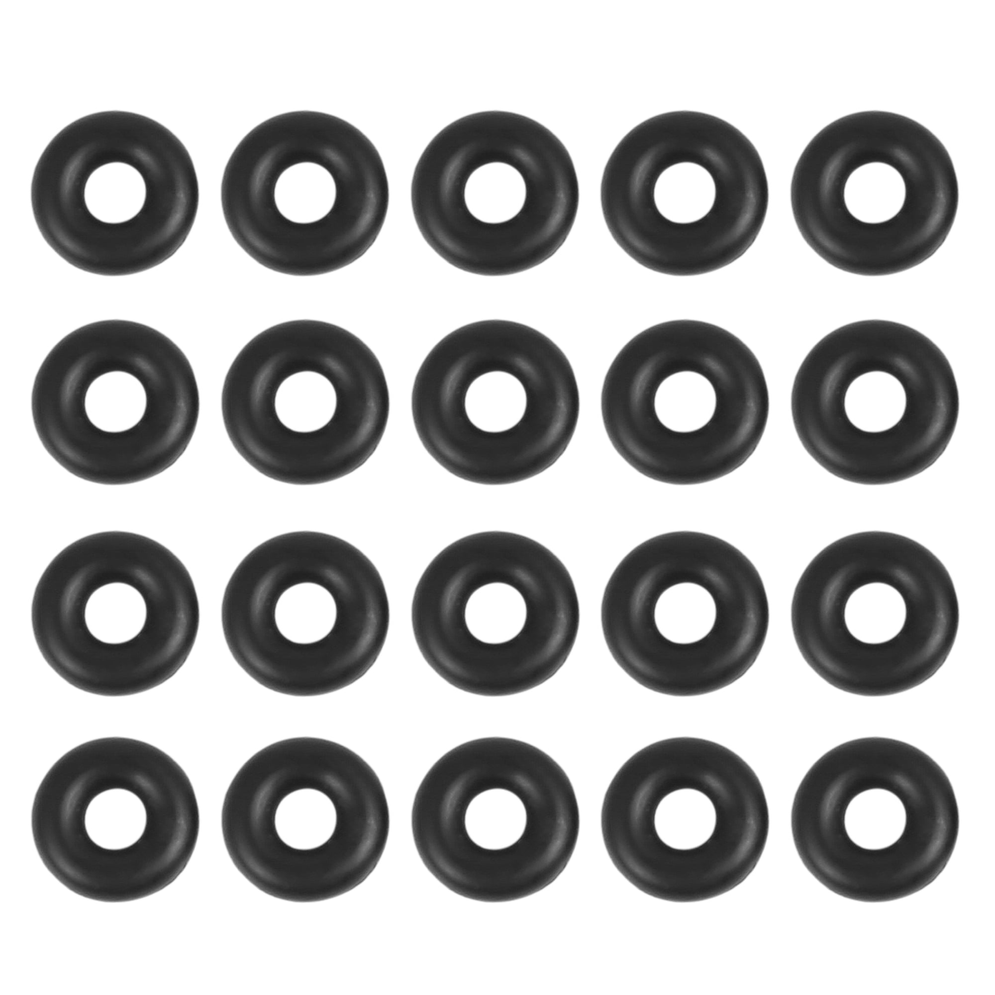 Black 6mm Outside Dia 2mm Thickness Rubber Oil Filter Seal Gasket O Rings 100Pcs 
