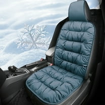 Kugisaki Plush Car Seat Cushion and Back Cushion, Warm Cozy Thick Comfort Memory Foam Design for Pain Relief, Ergonomic Lumbar Comfort for Long Sitting