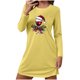 thumbnail image 2 of Camisón corto de manga larga y cuello redondo para mujer, bata de baño holgada de invierno para el hogar, bata de poliéster para mujer., 2 of 6