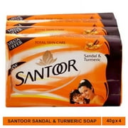 Santoor Sandal & Turmeric Soap 40 g (Pack of 4)