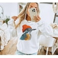 thumbnail image 2 of Retro Common Kingfisher Wearing Beanie Vintage Birding Sweatshirt - Sizes S-5XL ,Art Print JSC, 2 of 5