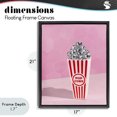 thumbnail image 4 of Stupell Industries Eclectic Pink Disco Popcorn Black Floating Frame Canvas Art, 17 x 21, by LISH Creative, 4 of 8