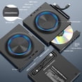 thumbnail image 3 of External DVD Drive, CD Drive Burner DVD Player with USB 3.0 & USB-C Hub and SD Card Reader, Portable DVD CD ROM +/-RW Disk Drive Writer, 3 of 5