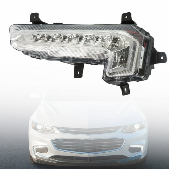 labwork Fog Lights Assembly Replacement for 2016-2018 Chevrolet Malibu Daytime Running Light Driving Light Left Side (Driver Side)