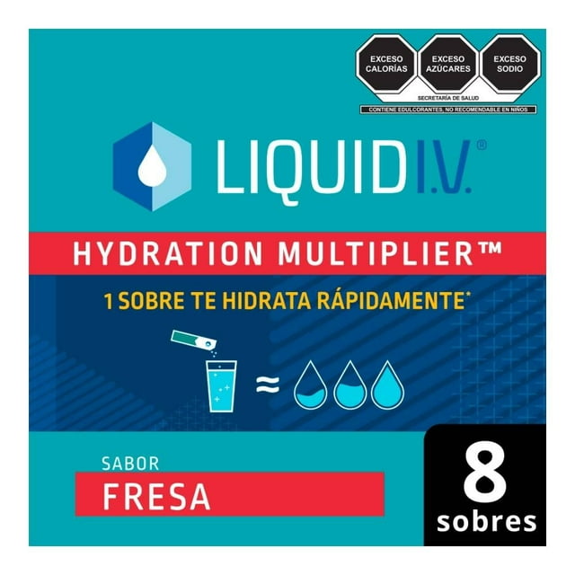 Electrolitos Liquid I.V. Hydration Multiplier En Polvo sabor Fresa 128 g
