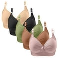 thumbnail image 7 of Censtreet 5PCS Seamless Bras for Women No Underwire Push Up Bra Full Coverage Wirefree Bralettes Soft T-Shirt Everyday Bra, 7 of 7