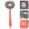 thumbnail image 4 of CIMAXIC Stainless Steel Handle Brush for Kitchen Use with Green Color and Durable Design 1 Set,9.84"X3.35"X1.18", 4 of 4