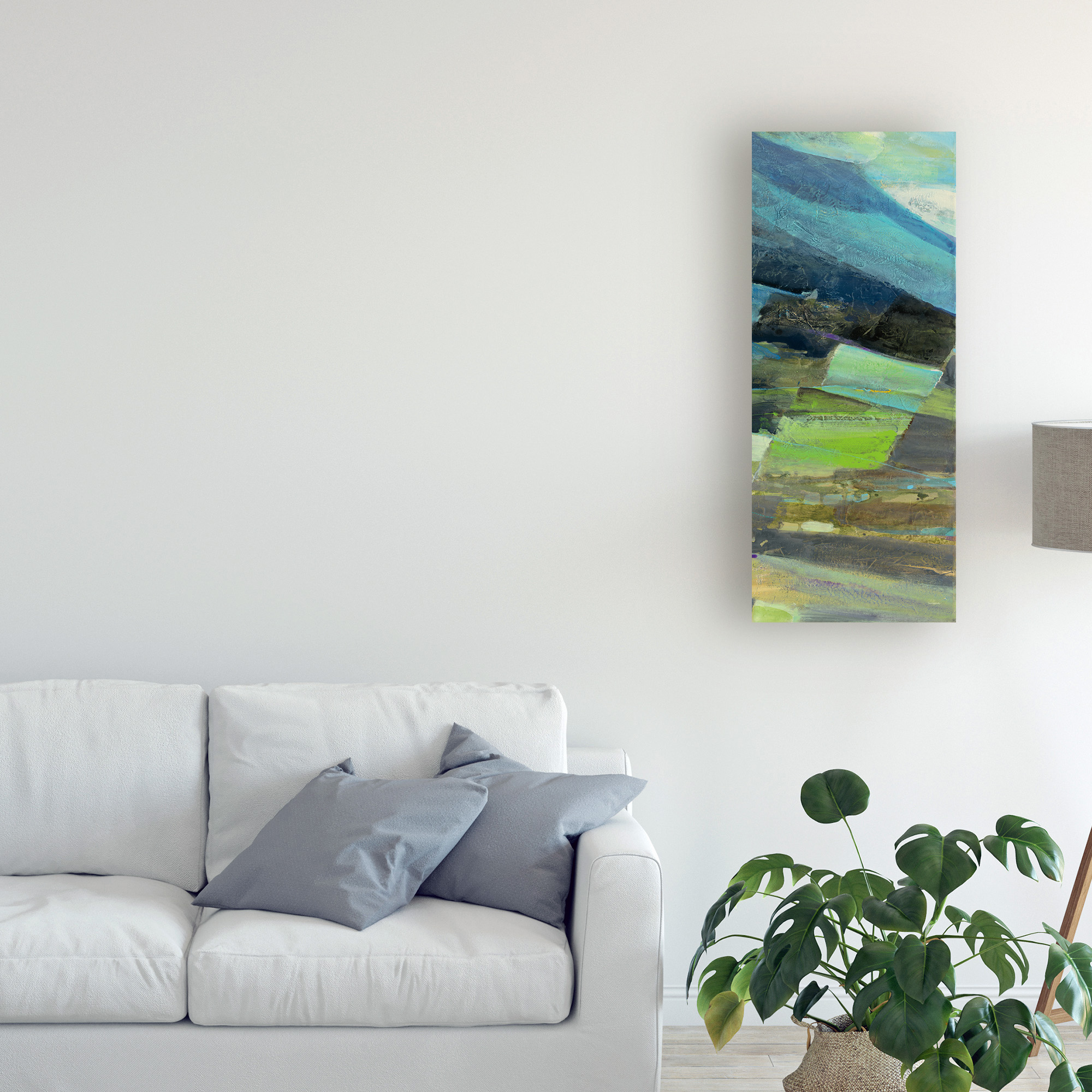 Trademark Fine Art 'View Of The Coast Panel Ii' Canvas Art by Albena Hristova