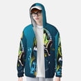 thumbnail image 2 of Fotbe Largemouth Bass Fish Chaqueta con Protección Solar UPF 50+ para Hombre y Mujer, Camisa con Capucha y Bolsillos-XX-Large, 2 of 7
