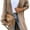 Khaki, variant on Women's Neck Cardigan Sweater Chunky Solid Casual Long Sweater Coat Open Front Knitwear Fashion Winter Coats