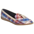thumbnail image 2 of Sperry Womens Saybrook Plaid Loafers Flats Casual Shoes, 2 of 5