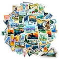 thumbnail image 6 of 35pcs Colorful State Decals Travel Stickers Landmark Stickers PVC Graffiti for Suitcases Laptops Guitars, 6 of 9