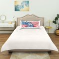 thumbnail image 6 of Haosy Satin Pillowcase for Hair and Skin Standard Cooling Silk Pillow Case with Envelope Closure Statue Of Liberty with Flag 20"x40", 6 of 9