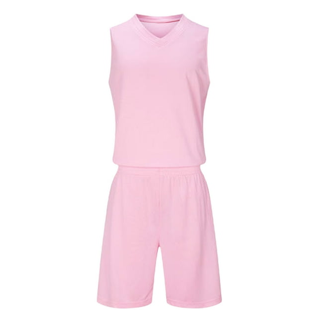 RXMEKW Football Uniform Set For Kids With Short Sleeve Jersey And Shorts For Sports Training And Matches In Solid Color