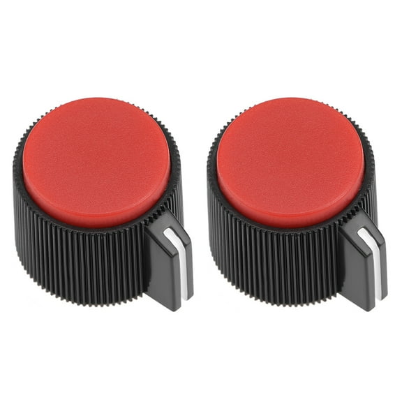 2Pcs 19x16mm Bakelite Potentiometer Volume Control Rotary Knob Red