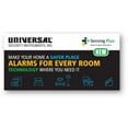 thumbnail image 6 of Universal Security Instruments, Sensing Plus, Hardwired, Combo Smoke, Fire & Carbon Monoxide Alarm, with 10-Year Battery Backup, 6 of 12