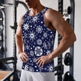 thumbnail image 5 of Salouo Snowflakes2 for Men's Tank Tops,Sleeveless Muscle Shirts for Men Quick Dry Workout Tank Top Gym Muscle Tee Fitness Bodybuilding Sleeveless T Shirt-Small, 5 of 7