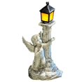 thumbnail image 2 of Adornos de ángel con columna romana europea solar para jardín, patio, sala de estar, artesanías de resina, pequeños obsequios, 2 of 6
