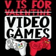 thumbnail image 3 of CafePress - V Is For Video Games Valentines Day Gamer Pajamas - Men's Dark Loose Fit Cotton Pajama Set, 3 of 7