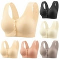 thumbnail image 3 of XFLWAM Seamless Front Close Wireless Bras for Women with Soft Support, Smoothing Padded Bralette Comfortable Everyday Bra, 3 of 3