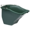 Little Giant 10-Quart Durable Plastic Flat Back Livestock Feed Bucket, Green