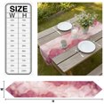 thumbnail image 3 of Marble Crack Table Runner Linen Burlap Table Runner 72 Inches Long Pink Marbe Stone Modern Minimalist Dresser Scarves for Kitchen Island Coffee Dining Room Party Wedding Holiday Decoration 14"x72", 3 of 8