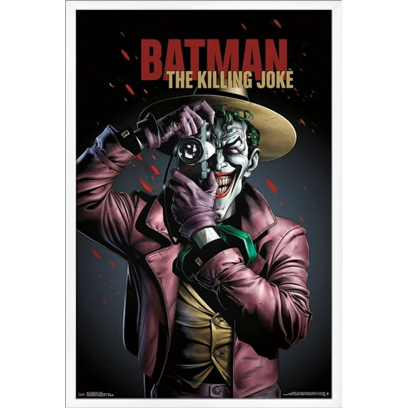 DC Comics Movie - The Killing Joke - Key Art Wall Poster, 22.375" x 34", Framed
