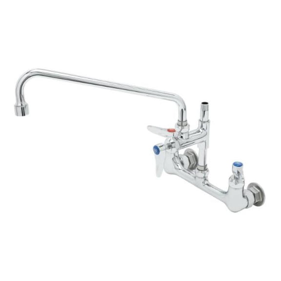 T And S Brass B-0231-A12cr-Ge Wall Mount 8" Wall Mounted Food Service Faucet - Chrome