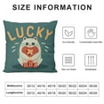 thumbnail image 6 of Nawypu St. Patrick’s Day Throw Pillow Covers Lucky Charm Shamrock Cushion Cover Green Clovers Pillow Cases St Patricks Decorative Pillowcase for Sofa Couch Bedroom Home Decor &nbsp;2pc, 6 of 6