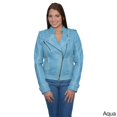 thumbnail image 5 of Milwaukee Leather SFL2840 Purple Women's Asymmetrical Studded Sheepskin Leather Jacket Medium, 5 of 5