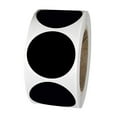 thumbnail image 2 of 2 rollos de etiquetas adhesivas de PVC para pizarra, forma redonda para bar, oficina en casa (negro), 2 of 6